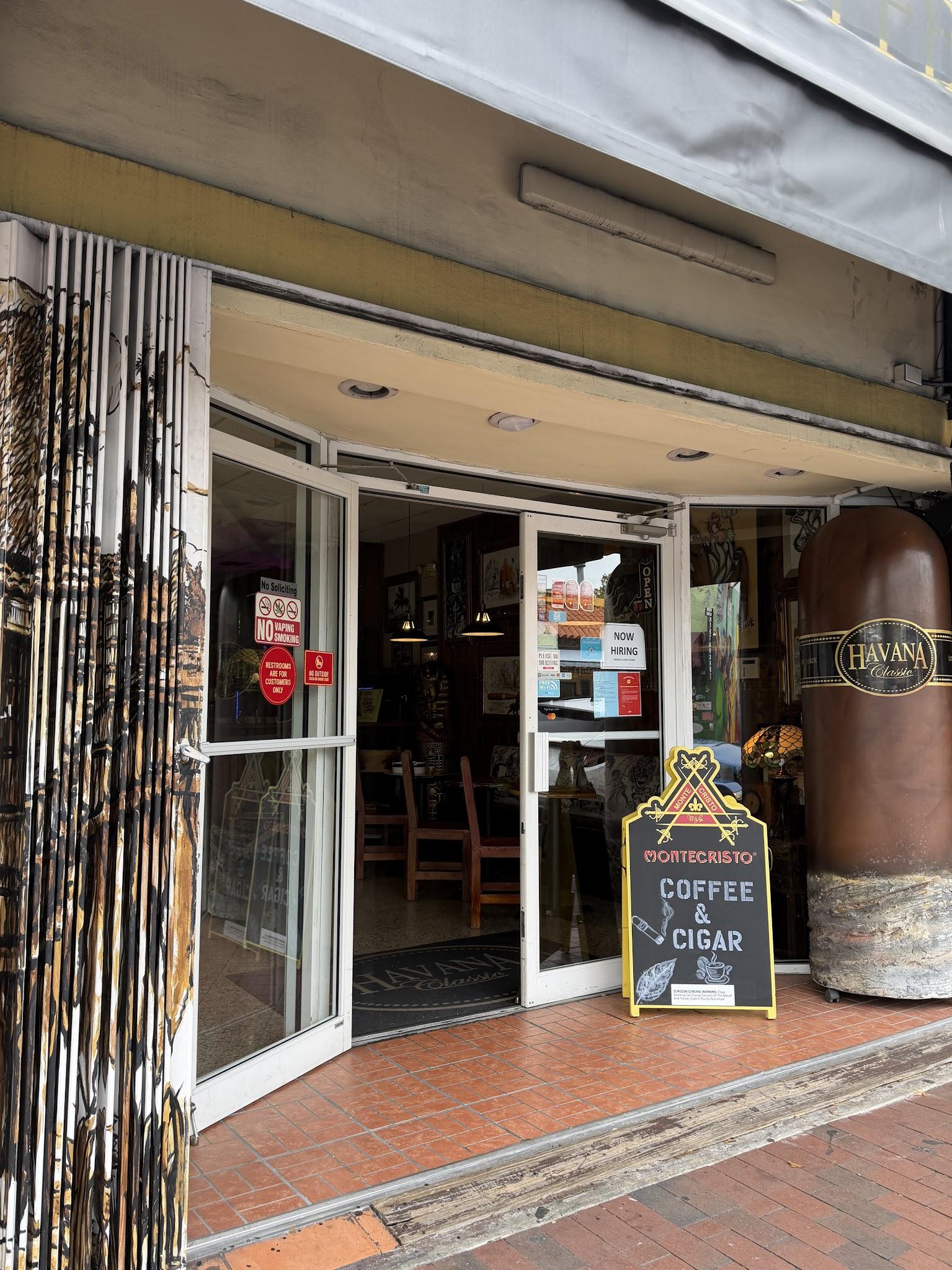 葉巻とコーヒーの店
